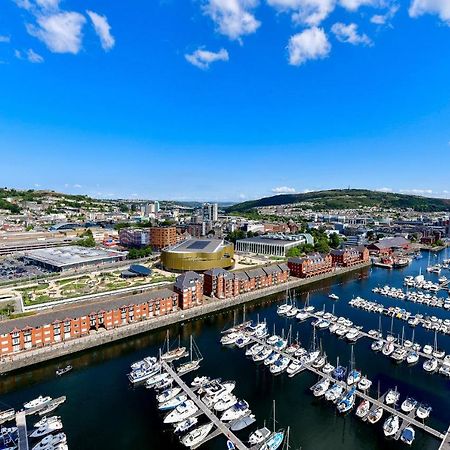 Just Stay Wales - Meridian Tower Marina & City View - 2 Bed Apartment Swansea Eksteriør billede