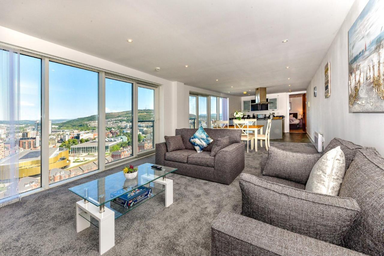 Just Stay Wales - Meridian Tower Marina & City View - 2 Bed Apartment Swansea Eksteriør billede